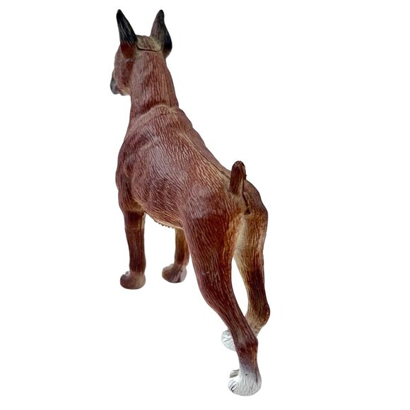 Vintage Collectible Boxer Dog Figurine Plastic 3.5" H x 5.25" L Model B2 Classic - Picture 9 of 13